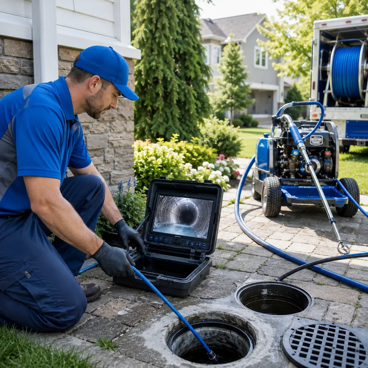Outdoor drain cleaning professionals serving Niagara, WI